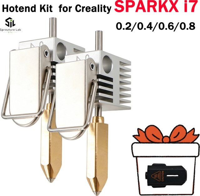 Creality SPARKX I7 Hotend Heizelement aus Kupferlegierung und gehärtetem Stahl in Silber - Bild 1