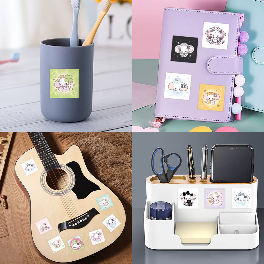 63 Stück Nonomochi Hunde Aufkleber Set mit niedlichen Welpen Motiven in Multicolour für Laptop, Gepäck und DIY-Projekte - Bild 3