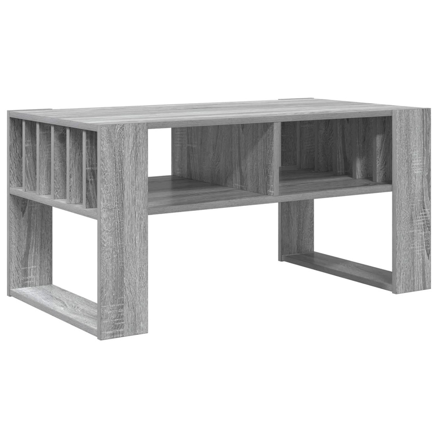 vidaXL Couchtisch modern in Grau Sonoma aus Holzwerkstoff, B/T/H: 92 x 49,5 x 45 cm - Bild 2