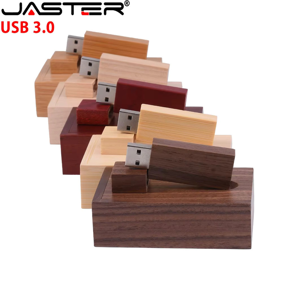 JASTER USB 3.0 Flash-Laufwerk aus Holz in Braun mit 128 GB Speicherplatz - Bild 3
