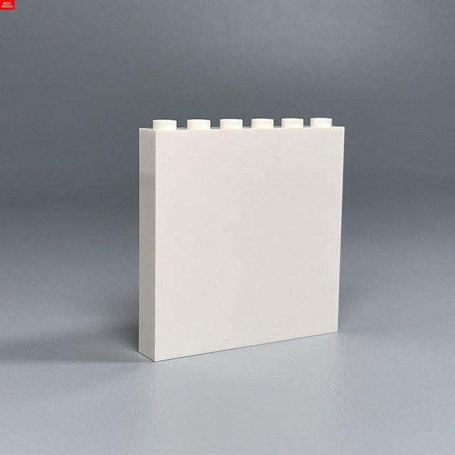 Yiran toy 8-teiliges Set MOC Steine Trans Panel 1x6x5 Bausteine weiß - Bild 1
