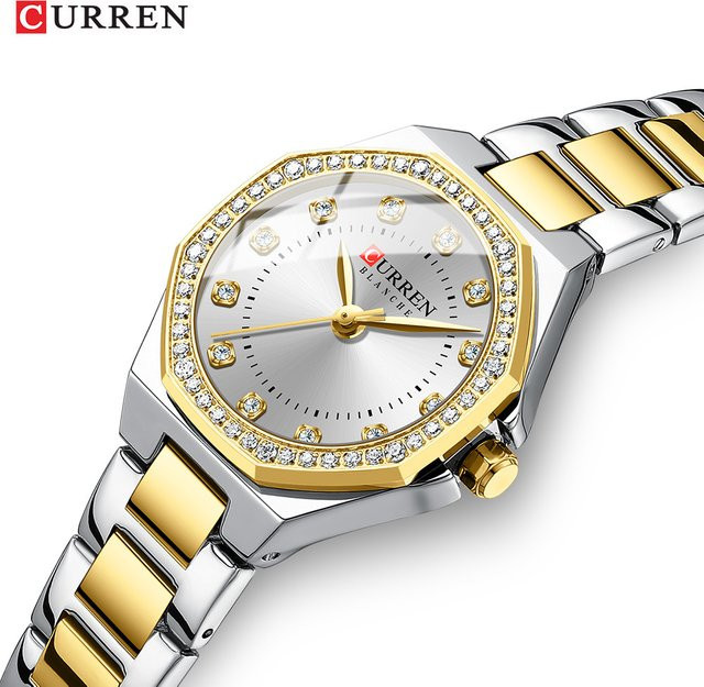 CURREN Armbanduhr Quarz, Edelstahl, Silber, Damen - Bild 1