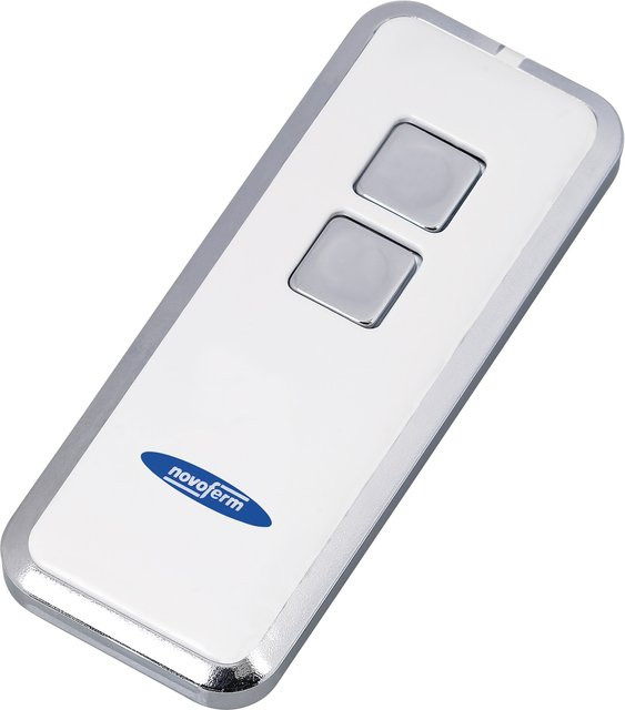 Novoferm Garagentor Handsender Mini-Novotron 522 Design Fernbedienung 2 Kanal in Weiß - Bild 1