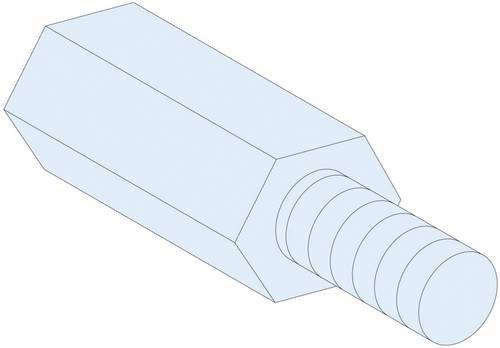 Schneider Electric PrismaSeT-P Abstandshalter hexagonal M5, Höhe: 23 mm, transparent, 4 Stück - Bild 1