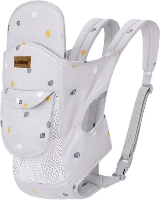 Multifunktionale Babytrage von Wuherote als Wickeltasche und Tragetuch für Neugeborene in Pink, Blau oder Grau - Bild 1