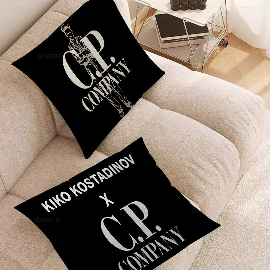 CP-Fashion Dekorativer Kissenbezug mit Grafikdesign in Schwarz, quadratisch, Breite: 30 cm, Höhe: 30 cm - Bild 2