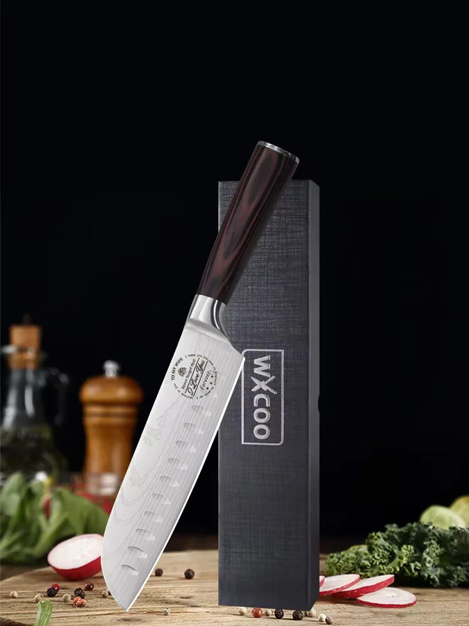 WXCOO Professionelles Kochmesser mit Damaszener-Muster - Bild 7