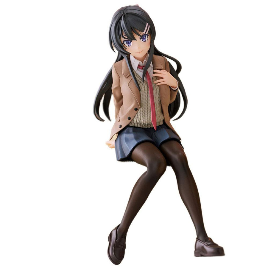 Fashnics Anime-Figur Sakurajima Mai Kleine Sitzserie aus Rascal Does Not Dream of Bunny Girl Senpai, PVC, Höhe: 14 cm - Bild 3