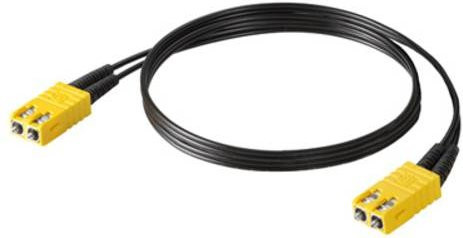 Weidmüller Glasfaser LWL Anschlusskabel Schwarz 0,50 m mit 1x LC-Stecker auf 1x LC-Stecker 50/125 µ Multimode OM2 - Bild 1