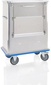 Gmöhling Entsorgungsbehälter D 1009 S ergonomic in Silber aus Aluminium und Stahl mit 240l Volumen - Bild 1
