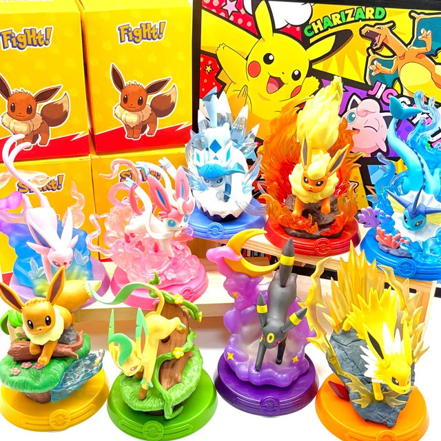 Pokemon Eevee Blind Box Mystery Box mit farbenfrohen Action Figuren als Sammelfiguren für Kinder - Bild 1