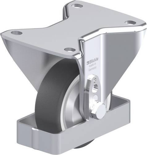 Blickle Stahlblech-Bockrolle BH-POTH 100G-3-FA-FS in Silber, Rad-Durchmesser: 100 mm, Tragfähigkeit: 300 kg - Bild 1