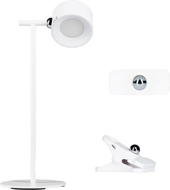 LED's light Akku Tischlampe in Weiß, dimmbar, 250lm, IP44, mit CCT Farbtemperatursteuerung - Bild 1