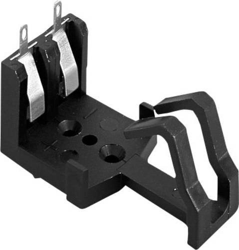 Bulgin BX0033 Batteriehalter für 1x 9V Block mit Lötanschluss, Schwarz, B/T/H: 29,8 x 58,7 x 32,3 mm - Bild 1