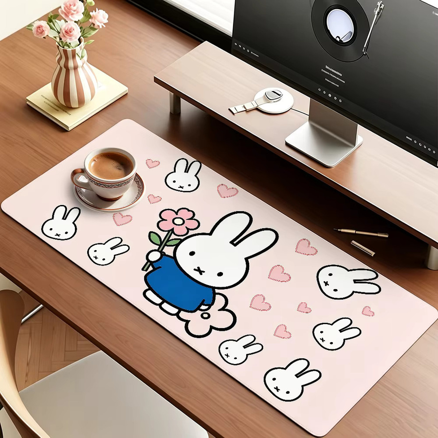 Miffy Mauspad in Pink für Büro und Gaming, rutschfest und wasserdicht - Bild 4
