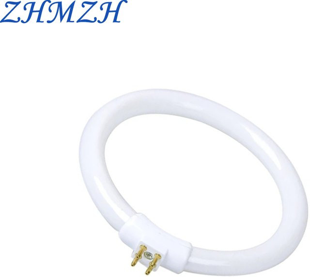 ZHMZH Weiße Schreibtischlampe mit Ring-Leuchtstoffröhre, T4 Fluoreszenz-Ringlampe, 11 W - Bild 1