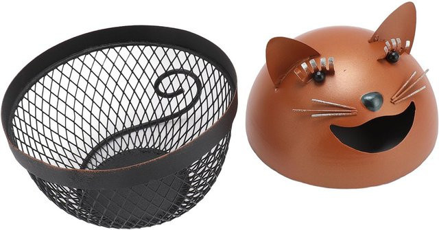 GoolRC Metall Spardose in Katzenform für Kinder, Schwarz - Bild 1