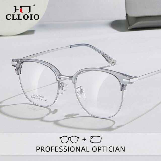CLLOIO Lesebrille mit Blaulichtfilter, Vollrand, Metall - Bild 1