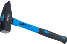 BGS Schlosserhammer 3855 mit Fiberglasstiel in Schwarz, 800 g - Bild 1