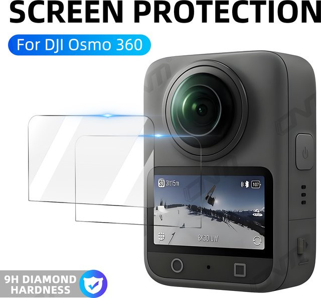 DJI Osmo 360 Displayschutzfolie aus gehärtetem Glas, transparente HD-Schutzfolie gegen Kratzer - Bild 1