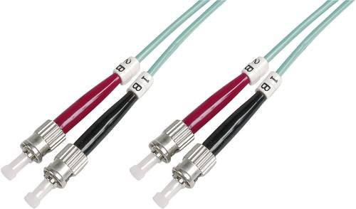 Digitus DK-2511-03/3 Glasfaser LWL Patchkabel Duplex Multimode OM3 mit ST-Stecker auf ST-Stecker - Bild 1