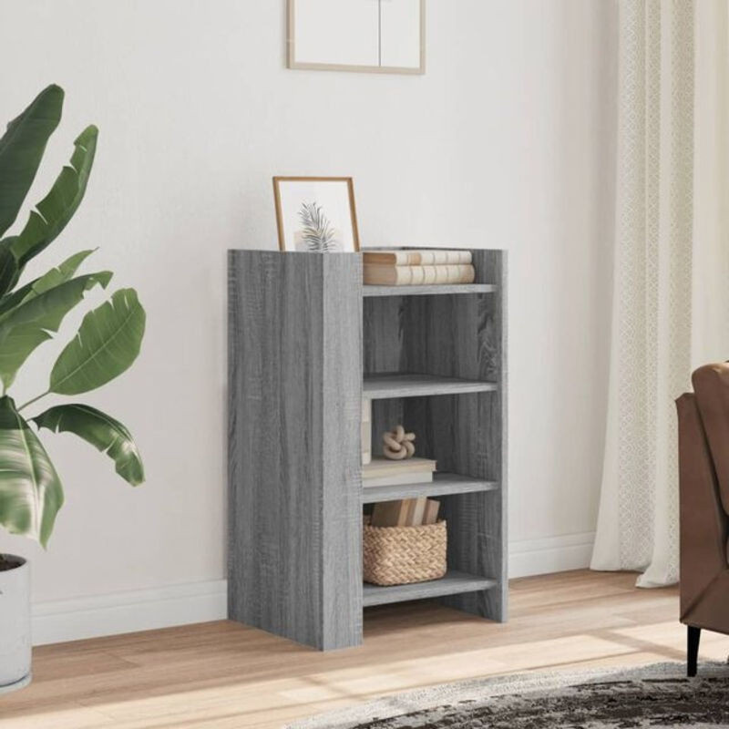 Sideboard Vidaxl in Grau aus Holzwerkstoff im klassischen und minimalistischen Design, B/T/H: 45 x 35 x 75 cm - Bild 1
