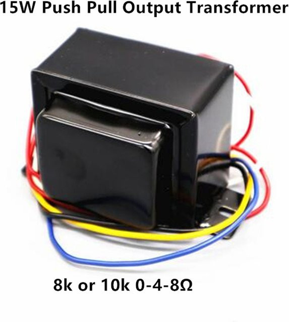 HengyRandian 15W Push-Pull Ausgangstransformator für Röhrenverstärker in Schwarz, 6P1 6P6 6P14 6P15 EL84, 8k oder 10k, Sekundär 0-4-8 Ohm - Bild 1