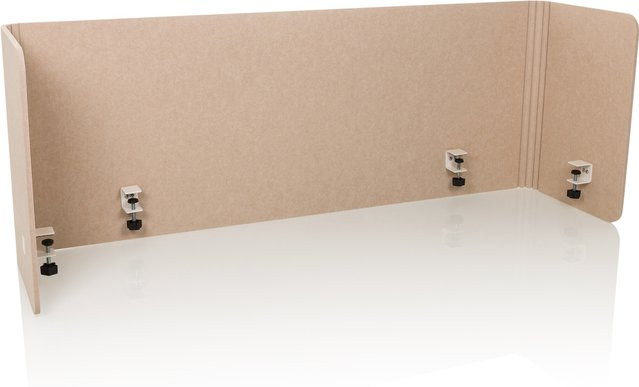 hjh OFFICE Tischtrennwand FLEXMIUT U aus Stoff und Metall - Bild 1