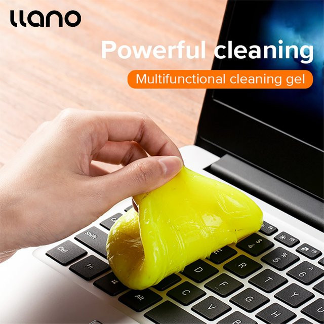 Llano Universal Reinigungsgel für Tastatur, Laptop und PC in Gelb - Bild 1