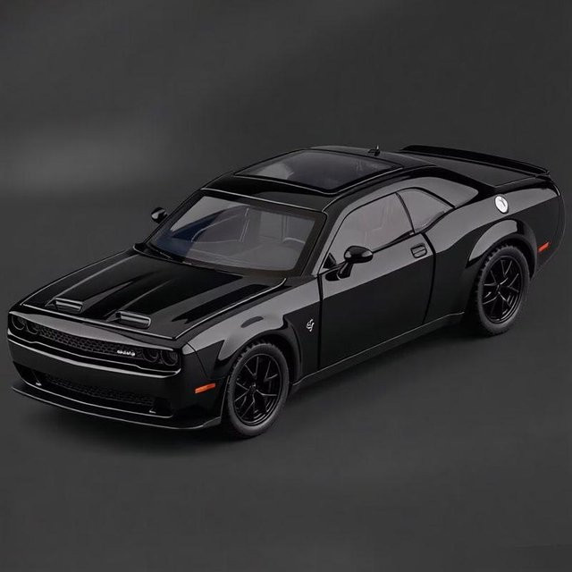 Linyi toy car Dodge Challenger Srt Redeye Hellcat, Modellauto, 1:32, Metall, mit Licht und Sound, ab 14 Jahren - Bild 1