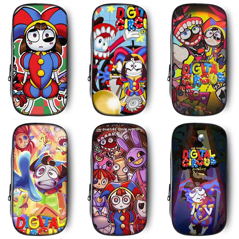 Bandai Magic Number Circus Cartoon Anime Personalisiertes Canvas-Federmäppchen für Kinder in Mehrfarbig - Bild 2