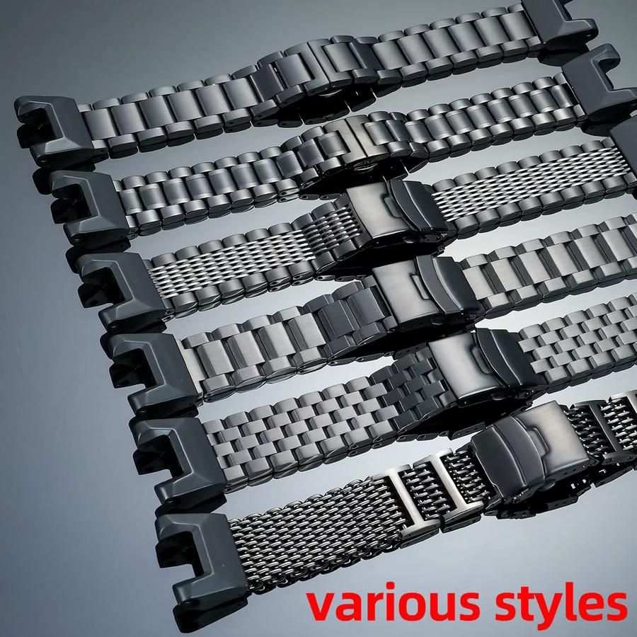 ZETHYDUM Smartwatch-Armband Edelstahl, Schwarz, Herren - Bild 1