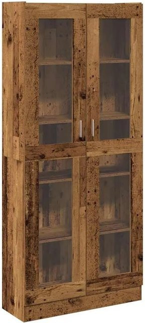 vidaXL Highboard in Altholz-Optik, braun, B/T/H: 82,5 x 30,5 x 185 cm - Bild 1