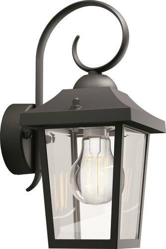 Philips Buzzard LED Wandleuchte Schwarz aus Aluminium für Außenbereich und Garten B: 29 cm, T: 17,5 cm, H: 13 cm - Bild 1