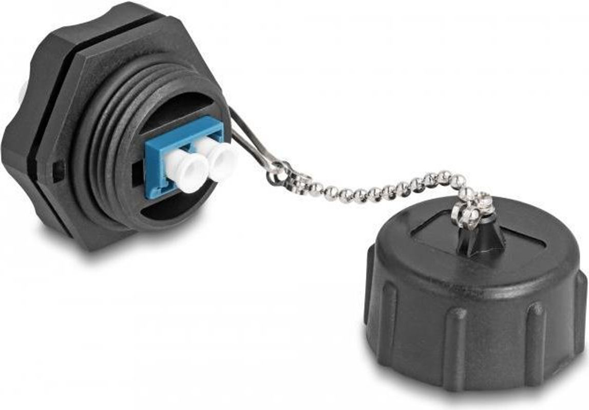 Delock LWL-Steckverbinder Durchgangsadapter 87886 Schwarz - Bild 2