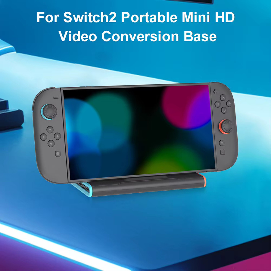 Jaysuing TV Docking Station für Switch 2 in Schwarz mit USB-C und HDMI Port - Bild 3