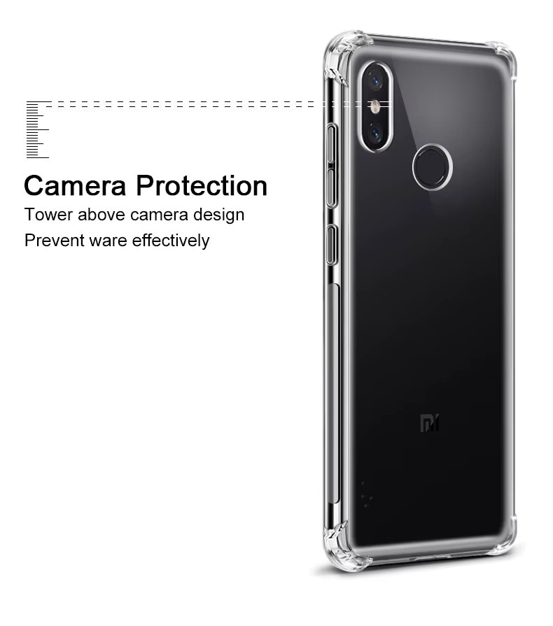 Schutzhülle für ZTE Blade A73 5G 2023 aus transparentem Silikon mit Airbag-Stoßstange und TPU-Rückseite - Bild 4