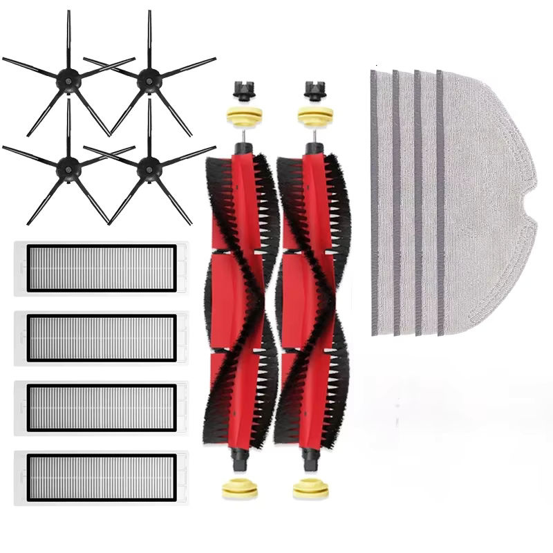 Zubehör-Set für Roborock S5 Max S50 S55 S6 Pure E4 und Xiaomi Robot 1S mit Bürsten, Wischmopps und Hepa-Filtern aus Kunststoff - Bild 4
