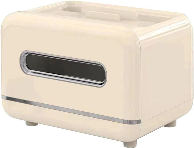 Moderne Taschentuchbox von OutsideWorld in Schwarz, dekorative und multifunktionale Taschentuchbox aus Kunststoff für den Tisch - Bild 1