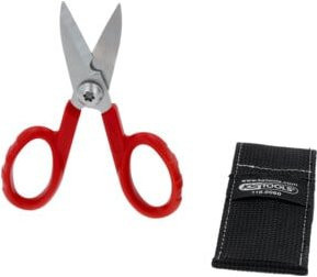 KS Tools Universal-Werkstattschere aus Aluminium in Rot, 140 mm - Bild 1