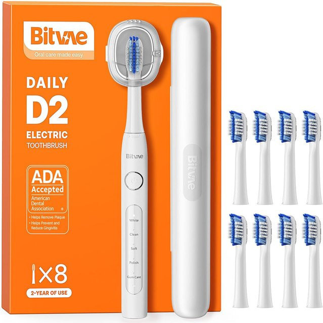 Bitvae D2 Elektrische Zahnbürste, Weiß, Unisex - Bild 1