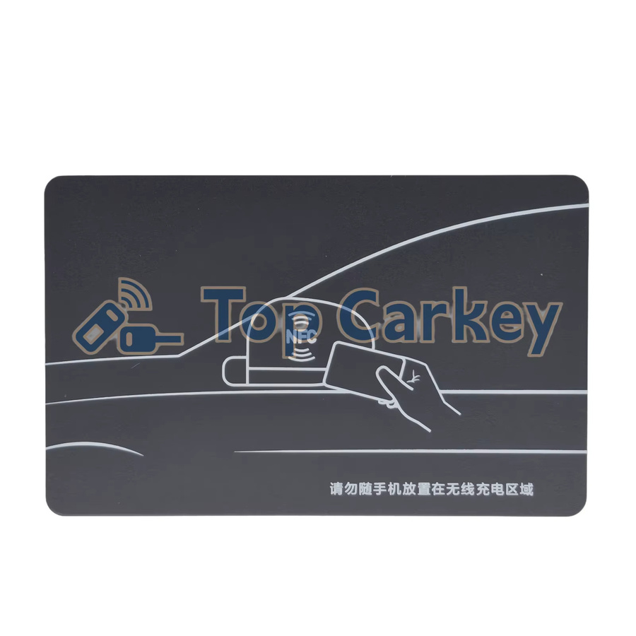 TopCarkey OEM NFC Autoschlüssel in Schwarz für BYD Modelle wie Seal, Dolphin, Tang, Han, Song, Qin, Leopard und Denza - Bild 2