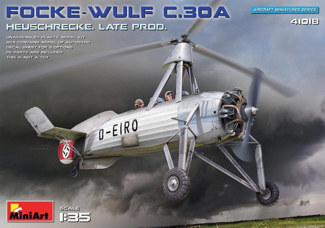 Miniart Focke-Wulf FW C.30A Heuschrecke - Late Production, Fahrzeug, Kunststoff, Grau - Bild 1