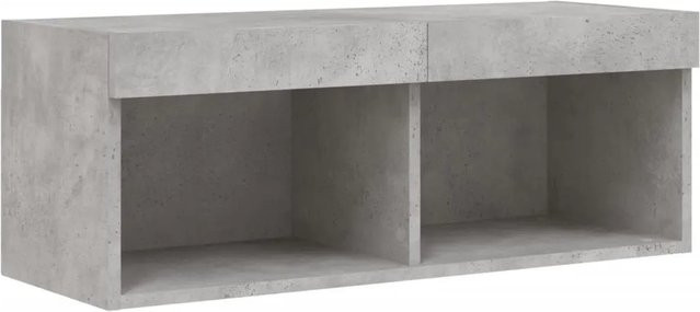 vidaXL TV-Schrank modern in Grau mit integrierter LED-Beleuchtung, B/T/H: 80 x 30 x 30 cm - Bild 1
