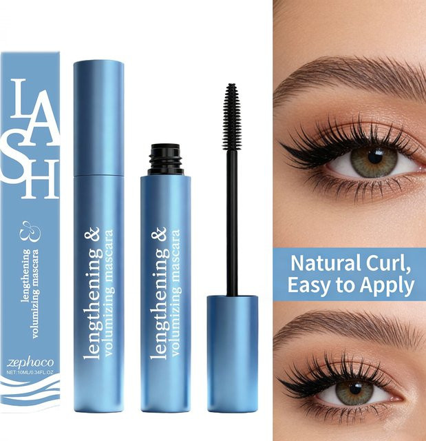 zephoco Curling-Mascara, Schwarz, wasserfest - Bild 1