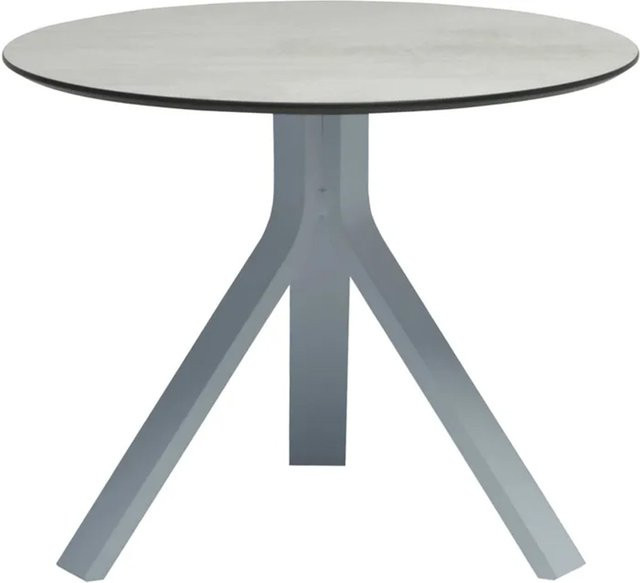 Stern FREDDIE Beistelltisch rund, Aluminium graphit, Tischplatte Silverstar 2.0 Zement hell, Durchmesser: 60 cm, Höhe: 48 cm - Bild 1