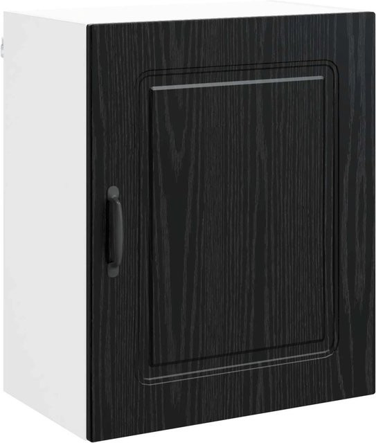 vidaXL Küchenschrank Kalmar in Schwarz und Eichen-Optik, Wandmontage, B/T/H: 50 x 31 x 60 cm - Bild 1
