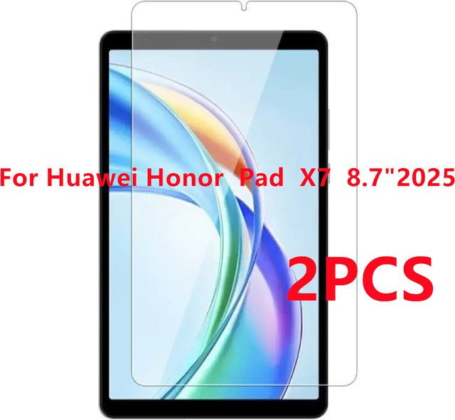 2 Stück HD Gehärtete Glas Displayschutzfolie für Huawei Honor Pad X7 8,7 Zoll, Transparent, Anti-Fingerabdruck - Bild 1