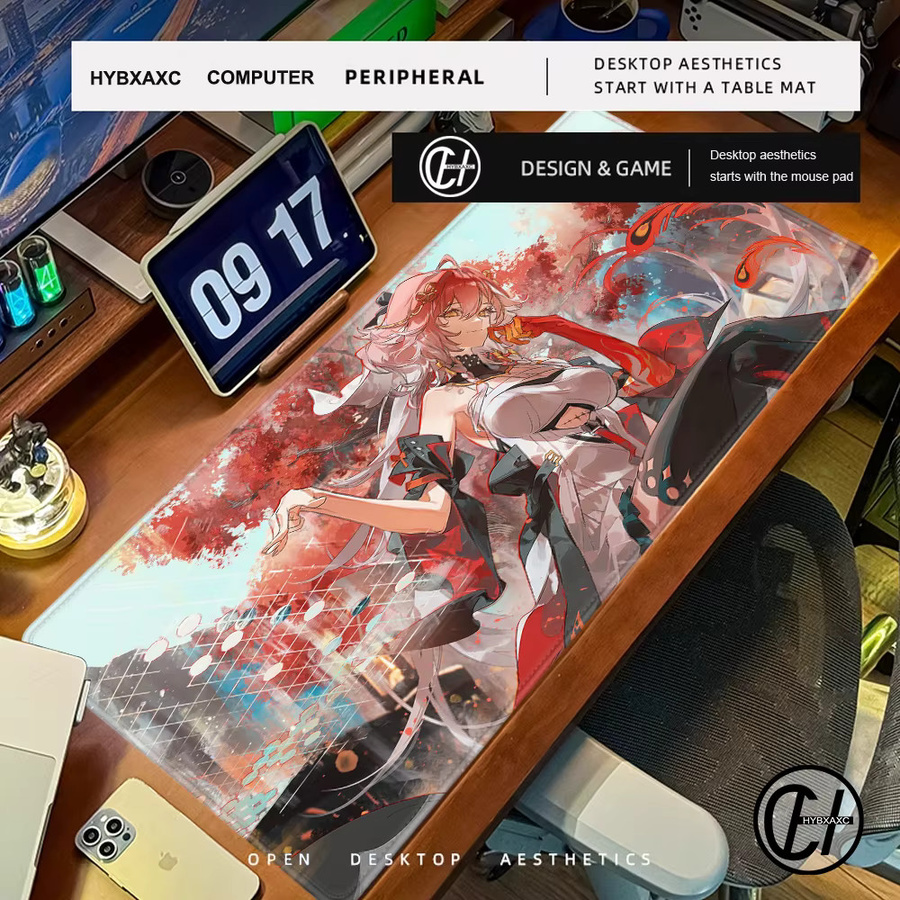 HYBXAXC Wuthering Waves Changli Anime Mauspad in Multicolour für PC und Gaming - Bild 2