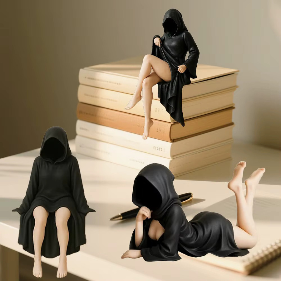Bandai Halloween Gothic Königin Figur, 3-teiliges Set, Schwarz - Bild 2